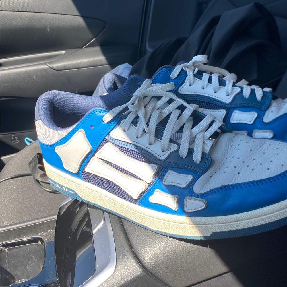 AMIRI Blue and White Sneakers